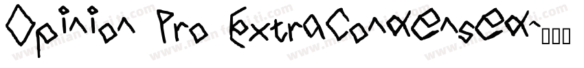 Opinion Pro ExtraCondensed字体转换